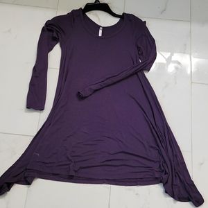 Purple cotton dress